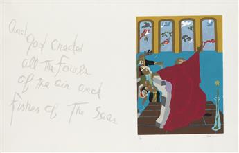 JACOB LAWRENCE (1917 - 2000) Five prints from Book of Genesis.